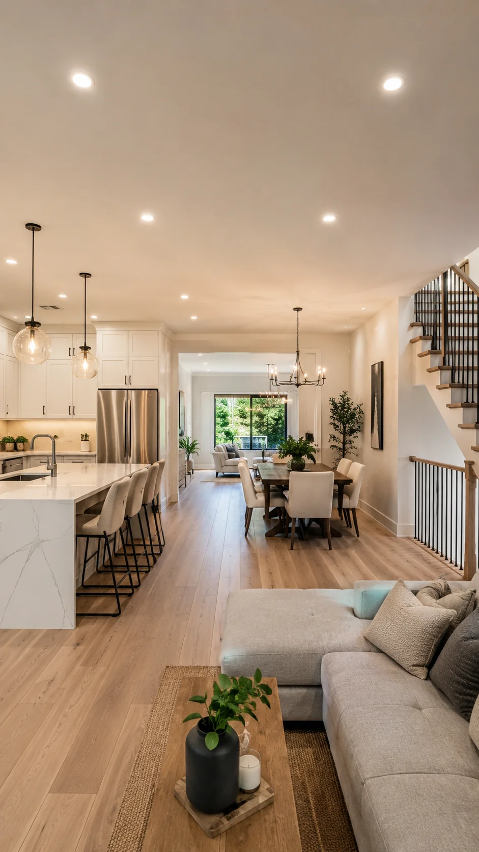 Completed coordinated full home renovation with updated interior finishes