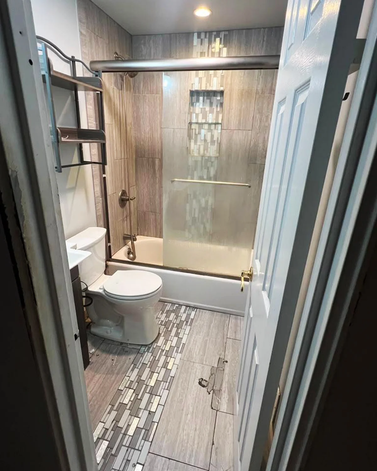 Bathroom before remodeling by Merge Construction Corp in Suffolk County, Long Island