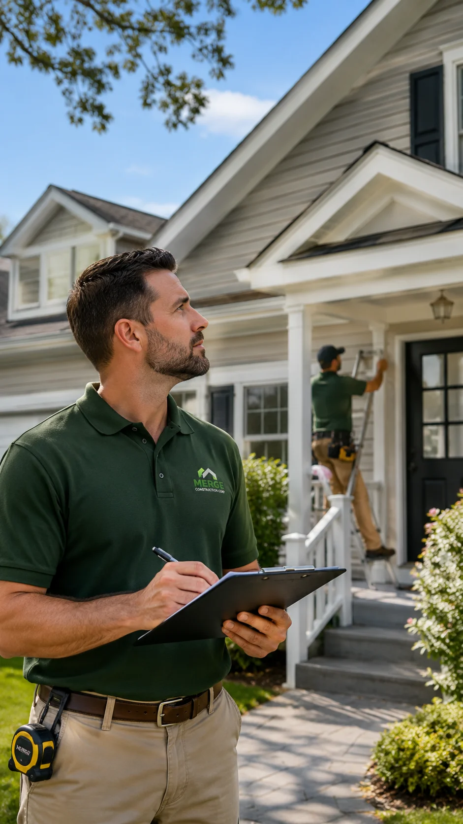 Residential property condition review during a property preservation service