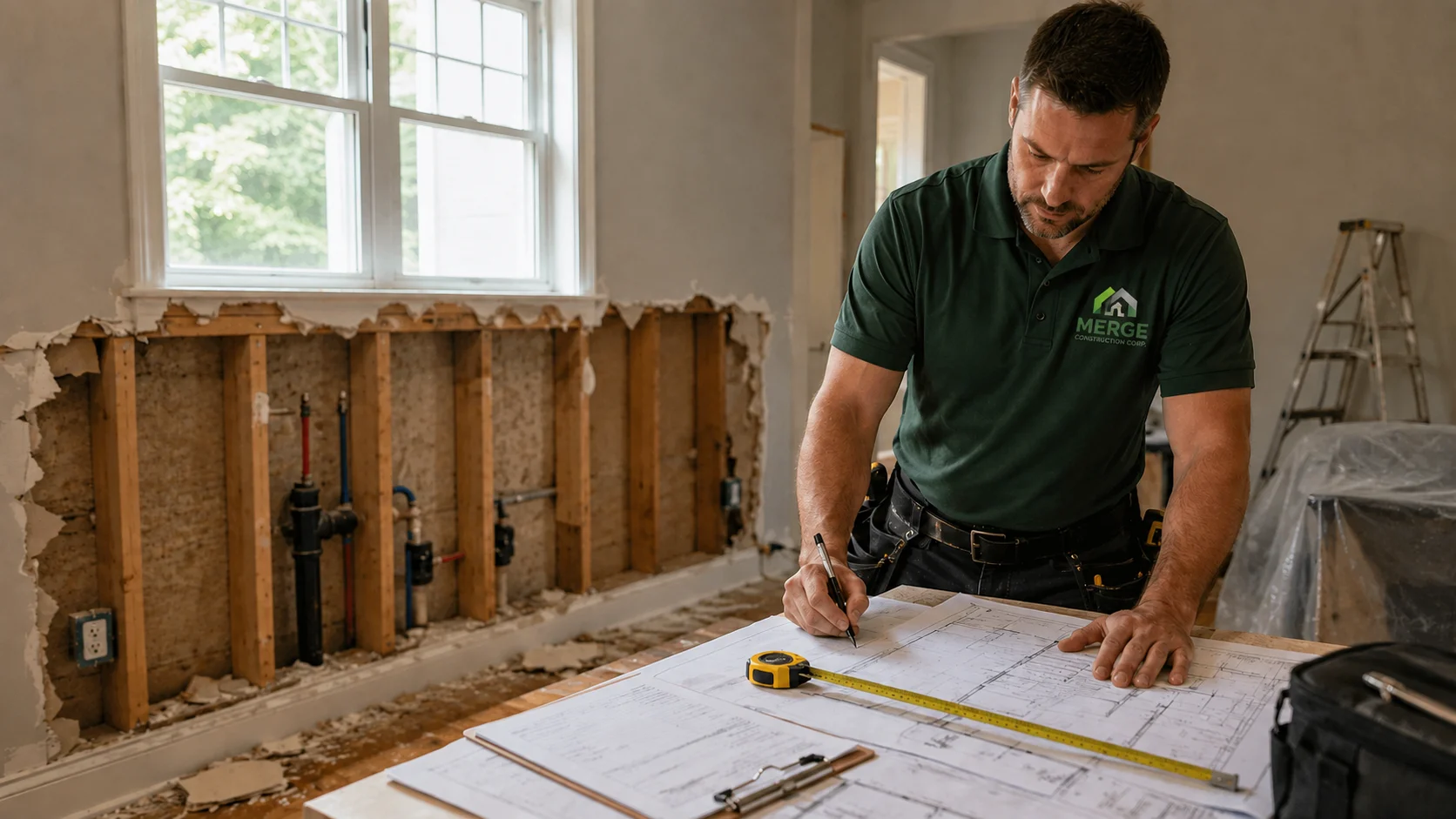 Residential repair planning and evaluation before damaged areas are restored